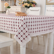 桌布布艺棉麻h正方形餐桌布家用亚麻简约北欧方桌茶几布桌布长