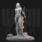 毒蛇刺客 西方奇幻女性 1/24白模GK手办18比例兵人3D打印模型1117