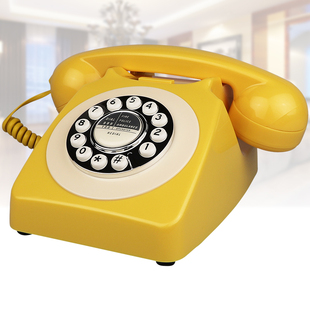 复古仿古欧式电话机座机老式古董，中式时尚创意家用有线固定电话机
