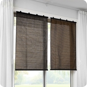 吸盘式遮阳帘阳台免打孔弹簧卷帘窗帘，防晒隔热膜，窗户遮阳布半遮光