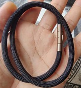 5mm粗款尼龙编织绳项链 适用于周生生XL刺青信念骷髅头转运珠颈绳