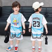 男童篮球服速干运动套装夏季短袖球服儿童中大童24号科比湖人球衣