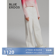 blueerdos秋冬宽松纯棉拖地裤女直筒，牛仔裤b236m3021