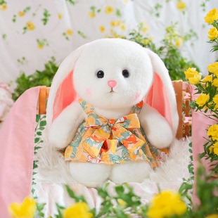 小兔子玩偶公仔可爱小白兔毛绒玩具睡觉抱枕娃娃送女孩子生日礼物