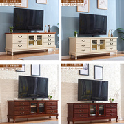 实木电视柜茶几组合现代简约小户型卧室欧式客厅，电视机柜加高