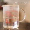 可微波加热 日本进口iwaki怡万家耐热玻璃量杯200毫升500ml牛奶杯