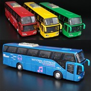 开5门合金双层巴士模型旅游大巴车公交车客车儿童玩具车