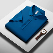 高货藏青色衬衫男2024夏季短袖高档轻奢商务，衬衣男士职业工装