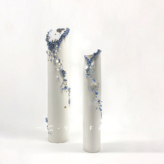 一匚现代轻奢创意样板间白色系陶瓷花器餐厅客厅玄关台面装饰花瓶
