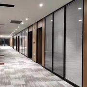 武汉办公室内置双玻百叶玻璃隔断墙铝合金钢化玻璃隔音高隔墙
