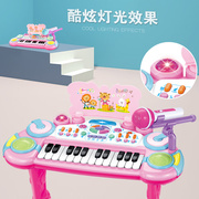 儿童电子琴玩具带话筒，女孩婴幼儿可弹奏宝宝，益智初学多功能小钢琴