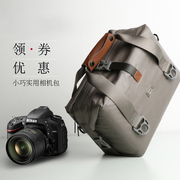 单反相机包单肩大容量防水男女微单适用于佳能尼康专业斜挎摄影包M6M100M5080D200D相机镜头