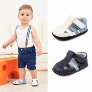 婴儿凉鞋芙瑞可学步鞋11个月，软底男宝宝鞋子防掉夏季防滑真皮潮鞋