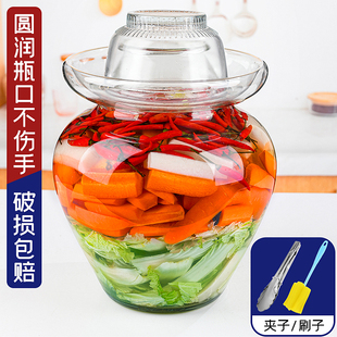 泡菜坛子家用玻璃加厚腌菜，缸酸菜坛子大号，带盖密封四川咸菜泡菜罐