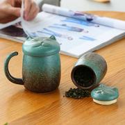 个性创意日式泡茶杯茶水，分离带过滤办公室男士，马克杯女士陶瓷杯子