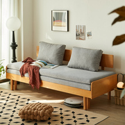 实木沙发床客厅多功能两用折叠抽拉式伸缩推拉床小户型单人沙发床