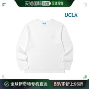 韩国直邮UCLA T恤 男女同款 基本款 船领 长袖 T恤(UZ9LT80)