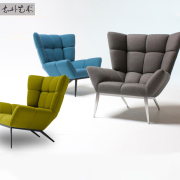 北欧单人沙发椅时尚客厅肌肉设计师沙发现代简约创意家用休闲沙发