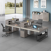 双人办公桌椅组合约家具2/4/6人职员桌办公室屏风四/六工位