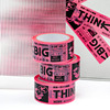 THINKBIG潮牌创意彩色胶带防水芭比粉色行李箱贴纸绝缘个性打包