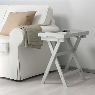 IKEA宜家玛瑞德托盘桌58x38x58厘米家用简约实木方桌边桌边几