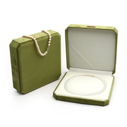 2024珍珠项链首饰盒高档精致珠宝包装盒pu珍珠，盒礼盒收纳盒