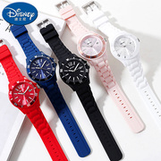 迪士尼女童男童手表潮流防水夜光儿童小学生果冻手表指针式可爱表