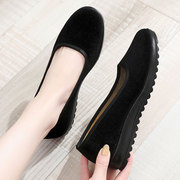 老北京布鞋女2024工作，女鞋41-43黑色布鞋女款