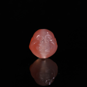 冰飘南红隔珠冰种南红珠子，散珠大凉山南红12mm雕刻弥勒佛头珠