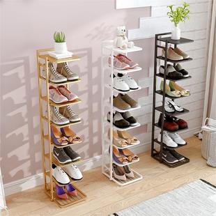 鞋架家用门口多层简易小窄鞋柜，收纳入户铁艺鞋，架子宿舍小型省空间