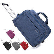 韩版拉杆包大容量牛津布防水学生行李袋轻便折叠旅行箱包20 24寸