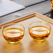 中式主人杯家用玻璃小茶杯功夫茶具配件个人专用品茗杯单杯套装