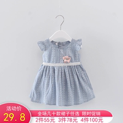 5-6-7-8-9个月女婴儿连衣裙，0-1-2-3-4岁女童宝宝，纯棉公主裙子夏装