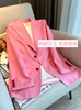 玫粉色小西装外套，女2023春秋季韩版休闲时髦百搭气质西服上衣