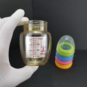 婴儿5cm宽口径PPSU塑料奶瓶替换瓶身配件单卖耐高温120ml 送盖子