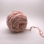 卡伦手工特色线自制编织围巾，小红书款复古粉色豆豆仿羊绒284