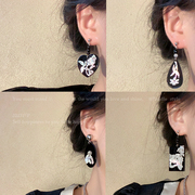 文艺复兴~复古浮雕贝壳耳环女小众设计感高级耳钉气质新中式耳饰