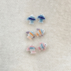 可爱的陶瓷小鱼耳钉创意，小众设计感耳饰，甜美可爱小巧少女耳环