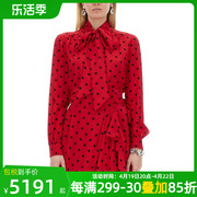 Moschino女士女装时尚休闲衬衫卫衣绒衫上衣衬衣红色SS24