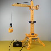 电动遥控工程车仿真塔吊模型男孩电动吊车玩具3-6岁益智过家家