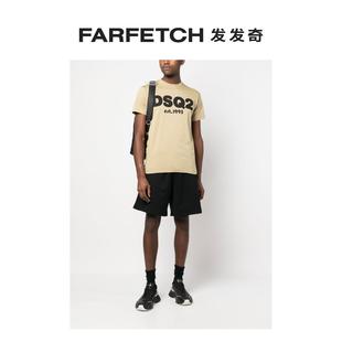 Dsquared2男士及膝棉运动短裤FARFETCH发发奇