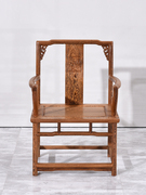 鸡翅木太师椅红木围椅茶椅中式实木，圈椅仿古南宫椅茶桌椅子主人椅