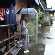 贝得米三折叠迷你铁塔，遮阳防晒全身雨伞，男士女士个性创意潮流雨衣