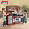 现代美食厨房 美国小泰克儿童煮饭灶台组 仿真过家家角色扮演玩具