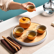 茶具整套家用简约日式茶具，办公家用喝茶奢陶瓷，茶壶茶杯茶盘小套装