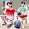 儿童篮球服套装男童，速干运动球衣男孩中大童，男生训练服夏季短袖
