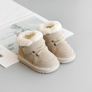 英国nextroad宝宝雪地靴冬季1-3岁2女小童加绒保暖男幼儿高帮鞋