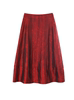 今年流行2024春季高腰复古气质长裙红色，a字半身裙女