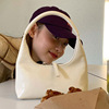 小众设计韩国迷你糖果色亮皮单肩，腋下包月牙(包月牙)包小手提包法棍手拎包