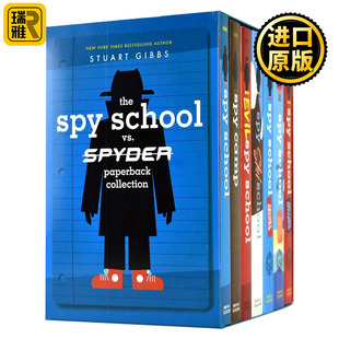 英文原版 The Spy School vs.Spyder Paperback Collection 间谍学校顶级机密7册合装 英文版 Stuart Gibbs 进口英语原版书籍